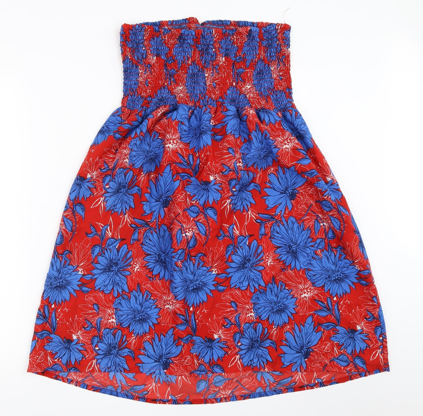 George Womens Red Floral  Fit & Flare  Size L
