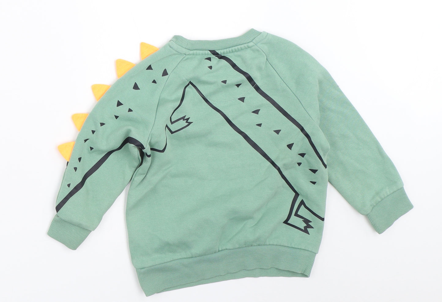 F&F Boys Green   Pullover Jumper Size 18-24 Months  - crocodile