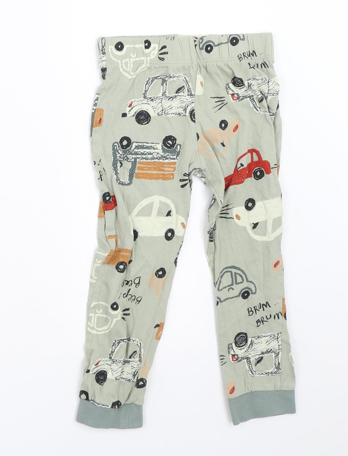 F&F Boys Green Solid   Pyjama Pants Size 4-5 Years