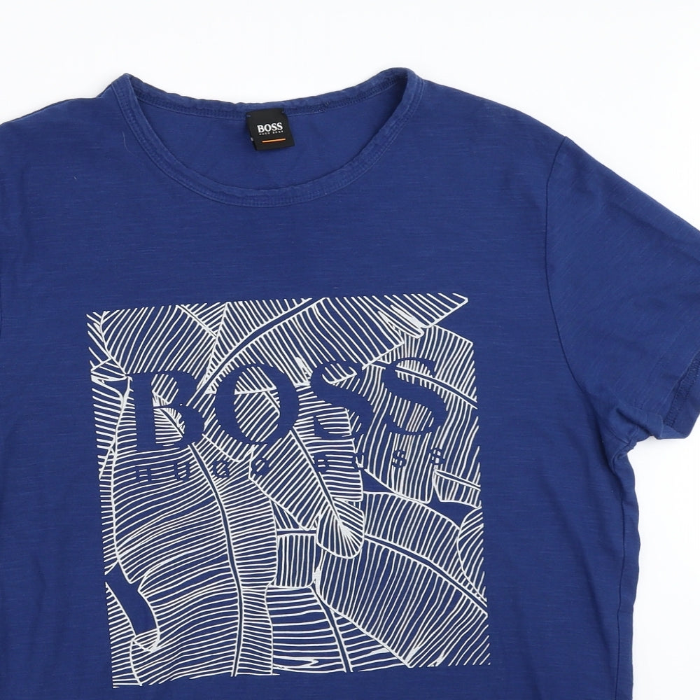 HUGO BOSS Mens Blue    T-Shirt Size M