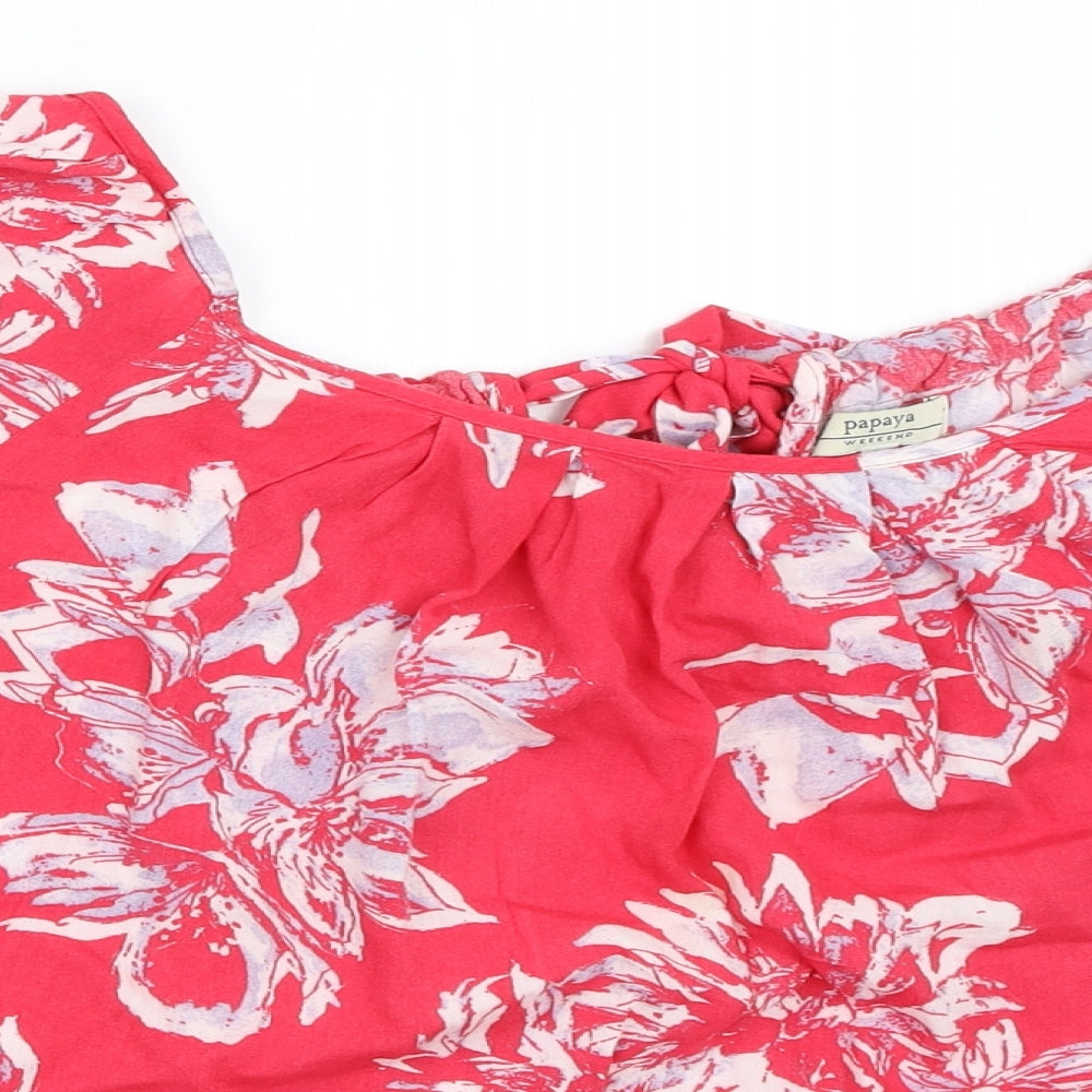 Papaya Womens Pink   Basic Blouse Size 18