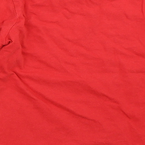 Preworn Boys Red   Basic T-Shirt Size 3-4 Years