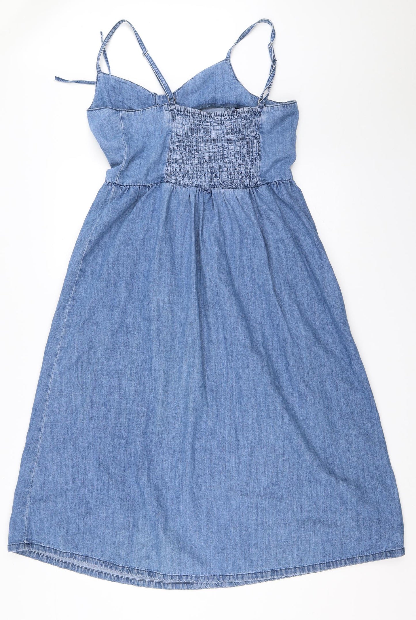 New Look Womens Blue  Denim Fit & Flare  Size 14