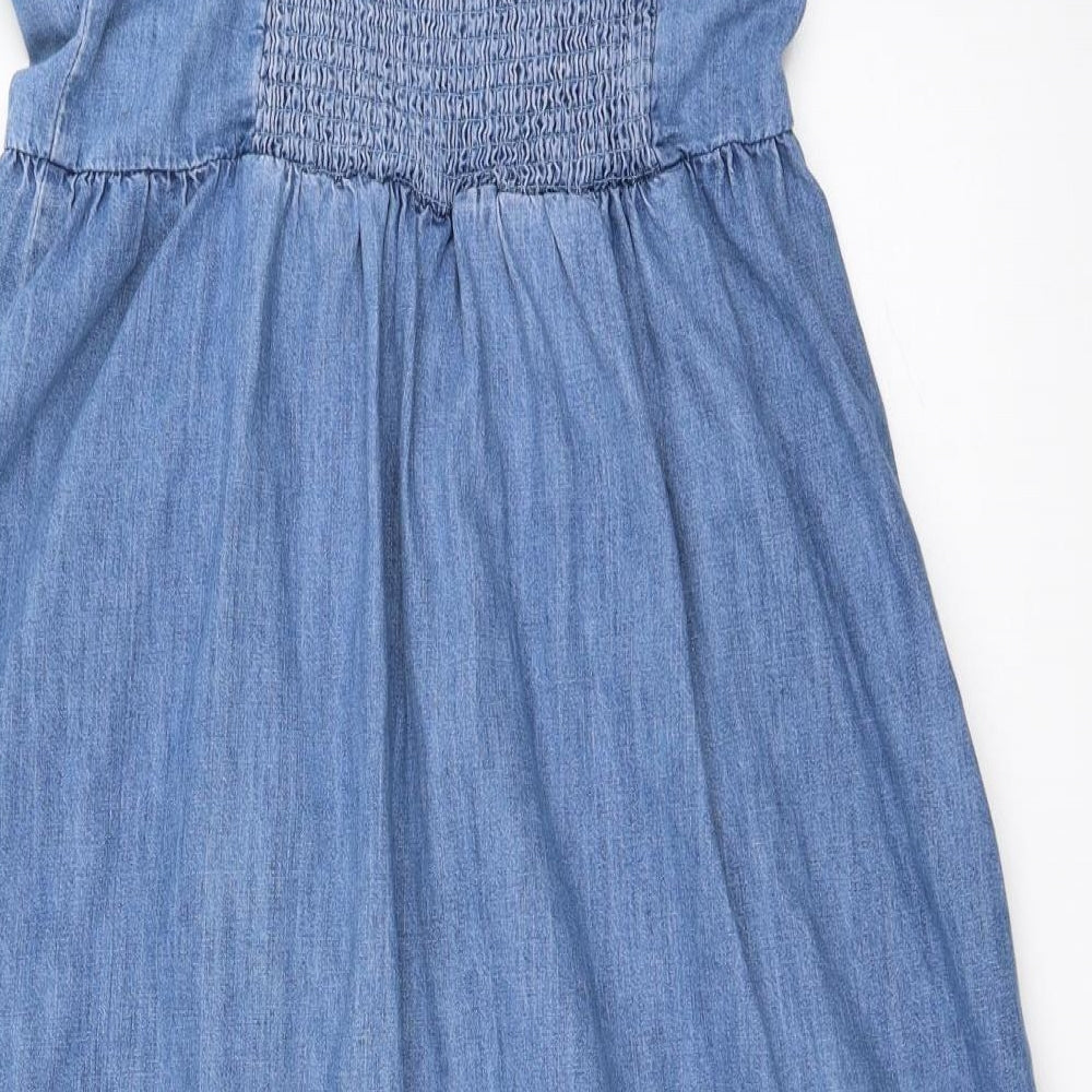 New Look Womens Blue  Denim Fit & Flare  Size 14