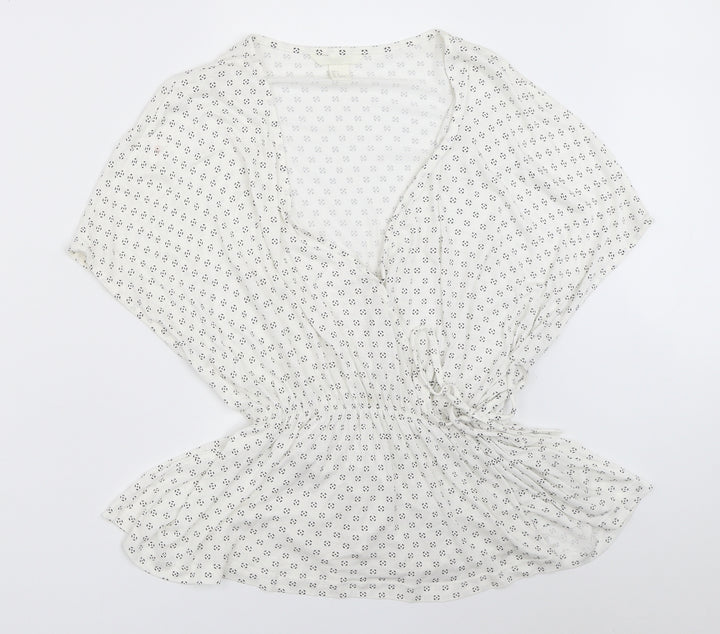 H&M Womens White Basic Blouse Size S