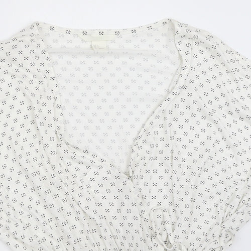 H&M Womens White   Basic Blouse Size S