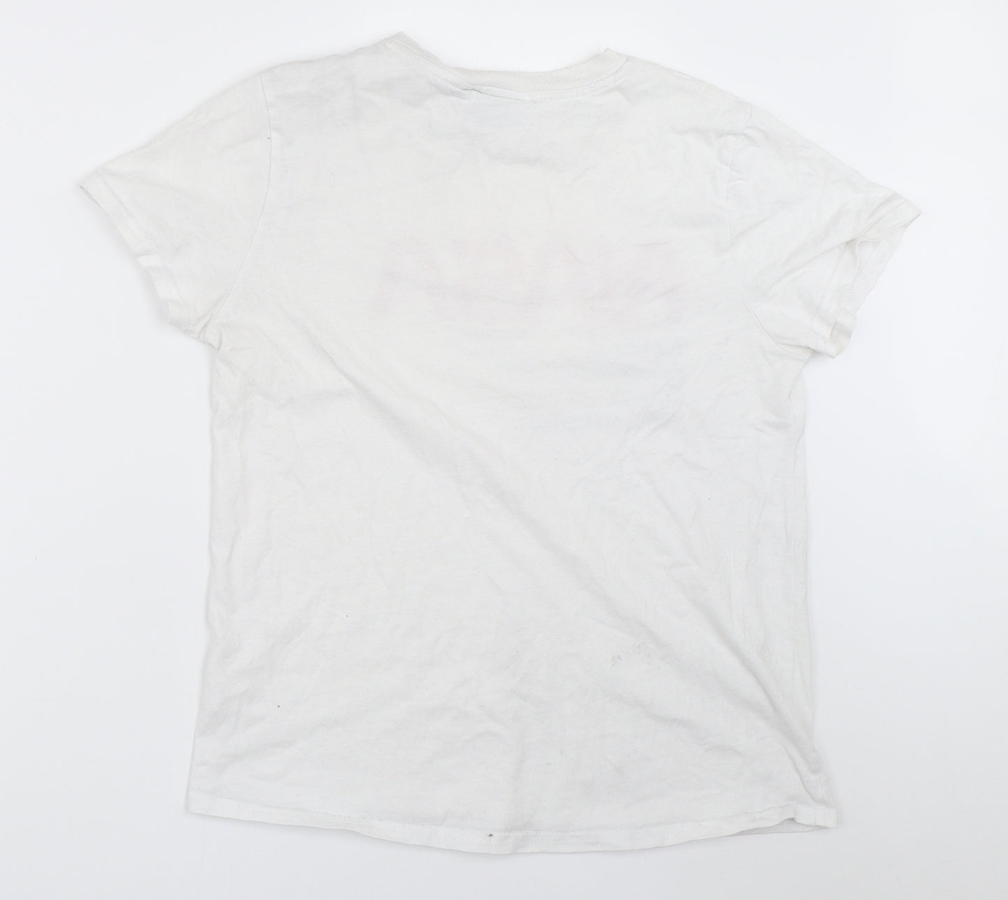 Primark Womens White   Basic T-Shirt Size S  - nasa