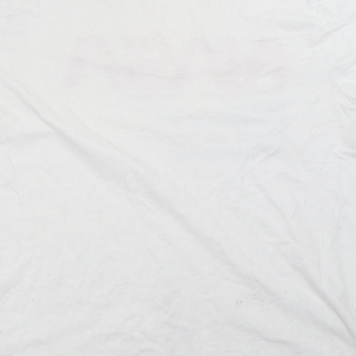 Primark Womens White   Basic T-Shirt Size S  - nasa