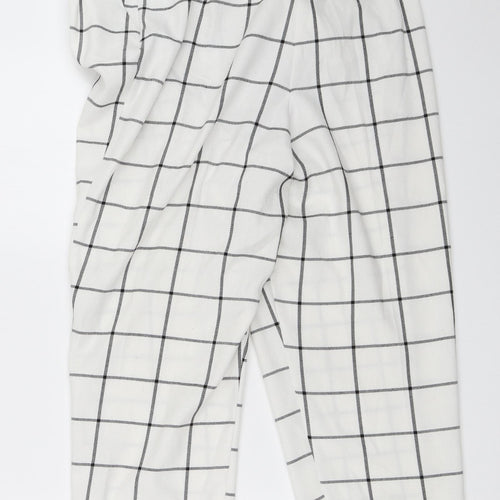 Primark Womens White   Trousers  Size 14 L26.5 in