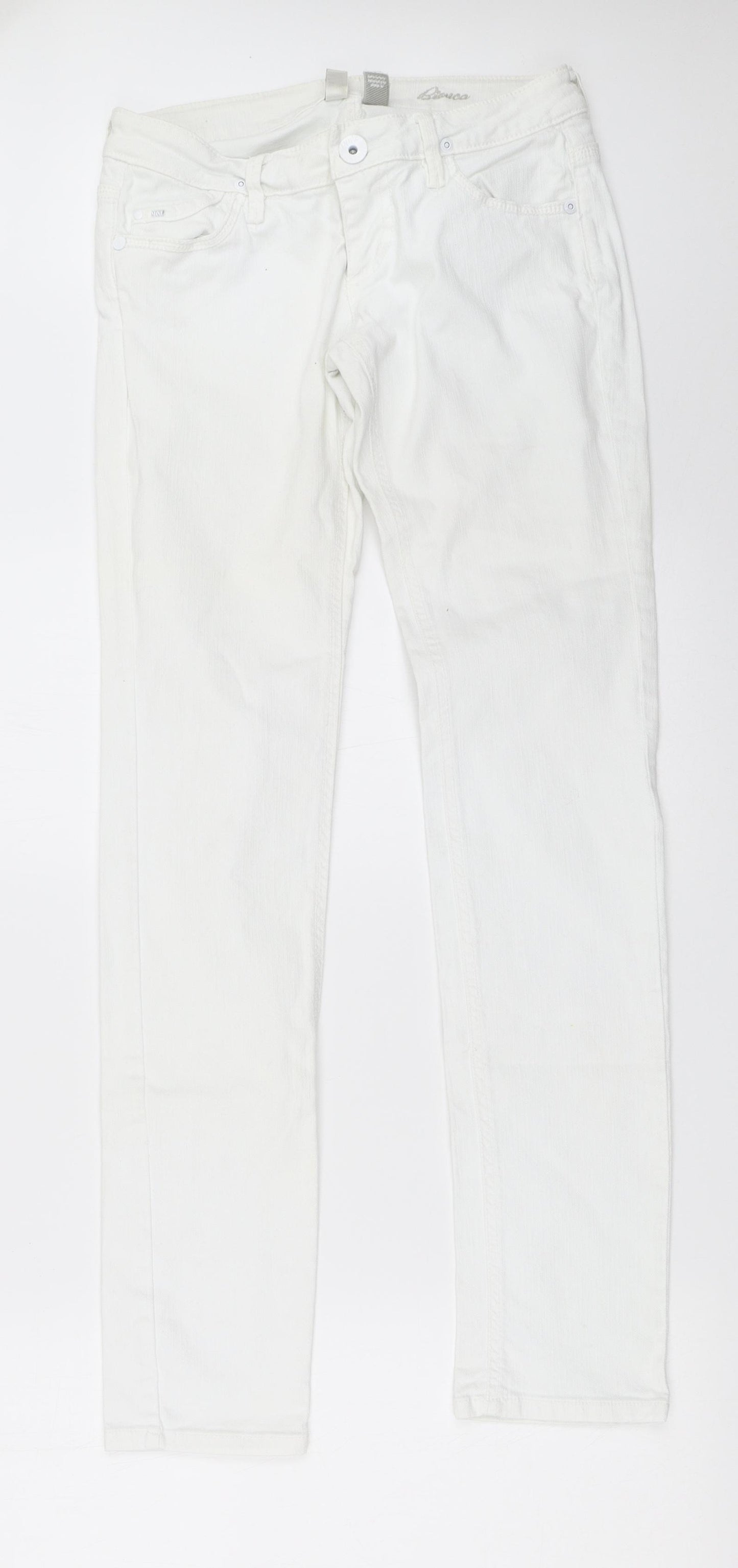 MNG Womens White   Skinny Jeans Size 36 L32 in