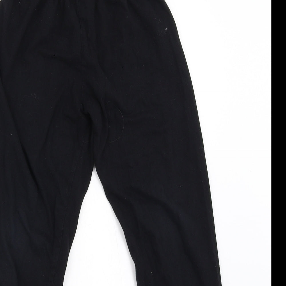 Preworn Boys Black Solid   Pyjama Pants Size 7-8 Years  - Pokemon Pikachu