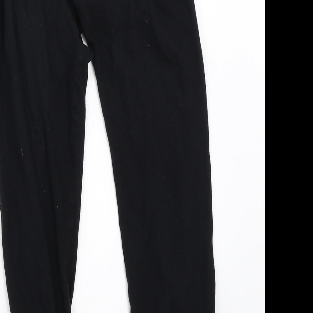 Preworn Boys Black Solid   Pyjama Pants Size 7-8 Years  - Pokemon Pikachu