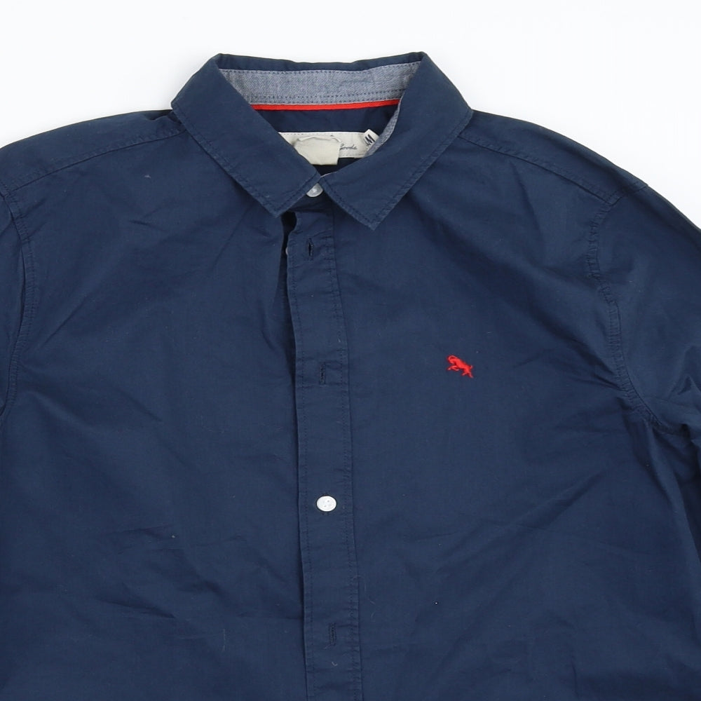 H&M Boys Blue   Basic Button-Up Size 13-14 Years