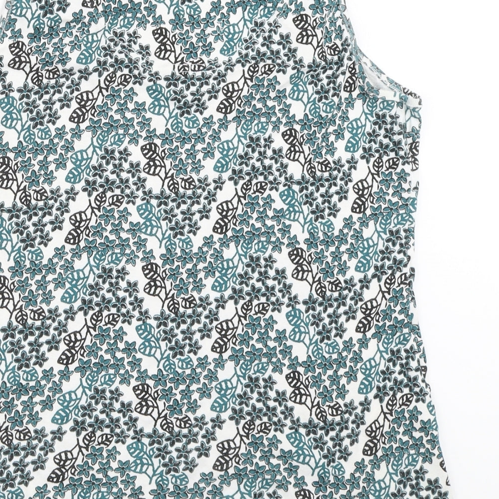 Dorothy Perkins Womens Green Floral  Basic Tank Size 18