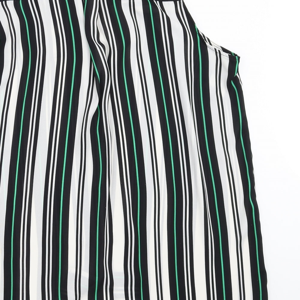 F&F Womens White Striped  Basic Button-Up Size 18