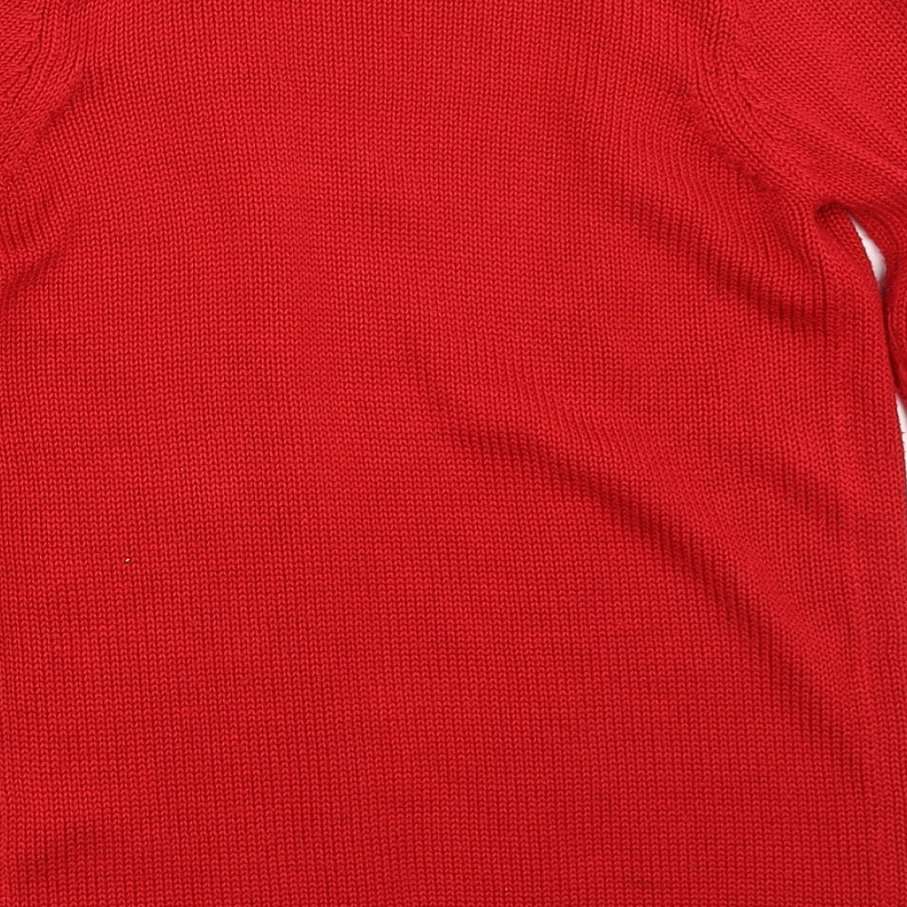 George Girls Red   Cardigan Jumper Size 9-10 Years