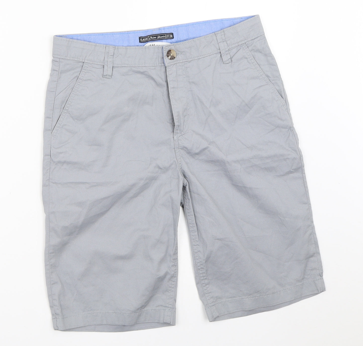 H&M Boys Grey   Chino Shorts Size 13-14 Years
