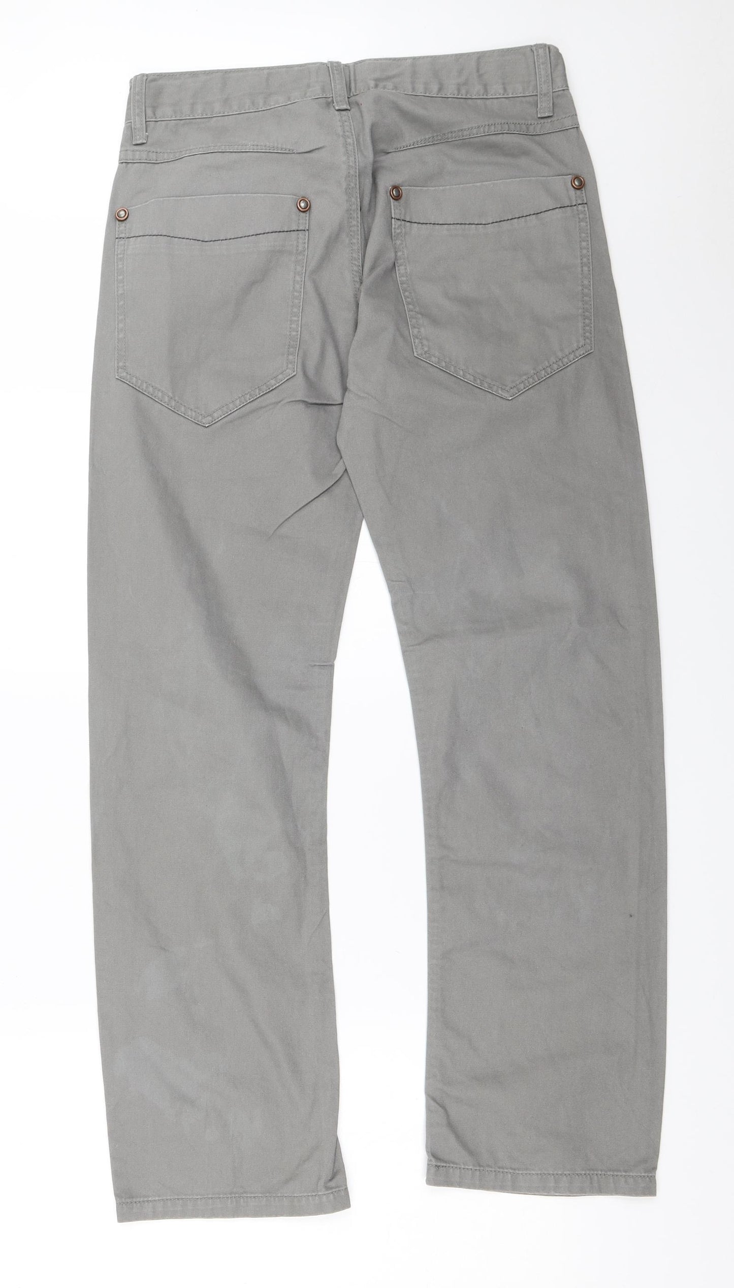 Green Generation  Boys Grey   Chino Trousers Size 13-14 Years