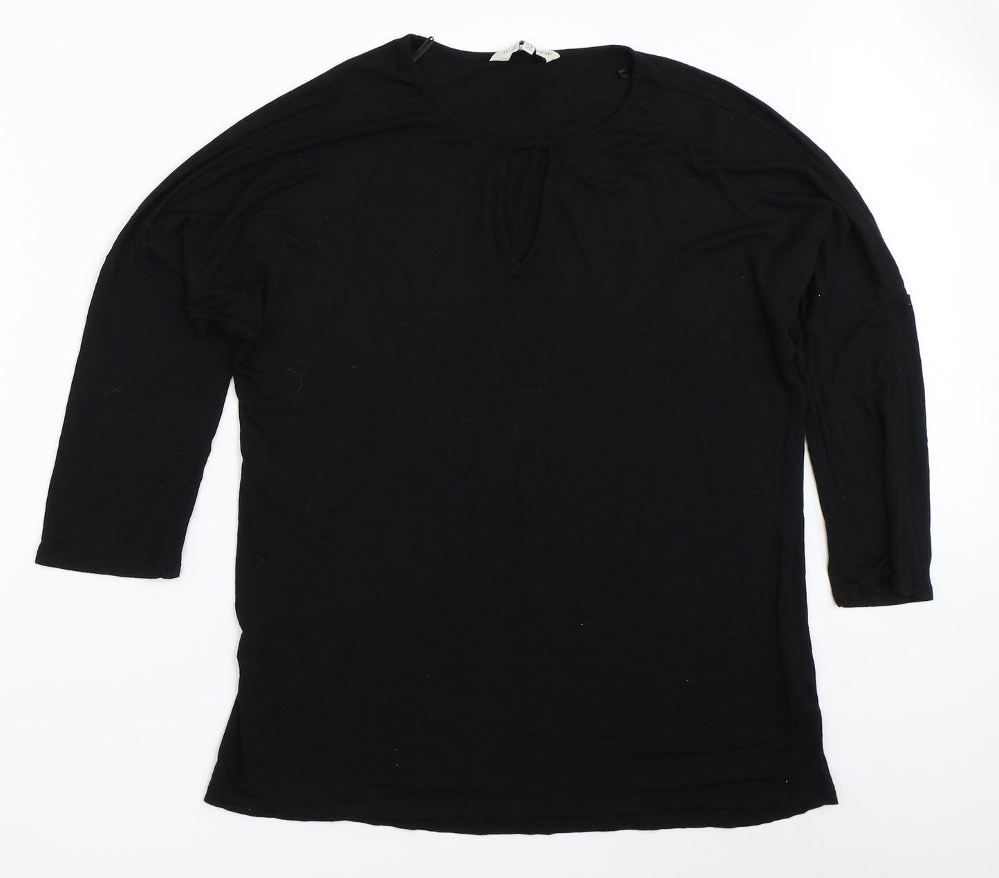 F&F Womens Black   Basic T-Shirt Size 14
