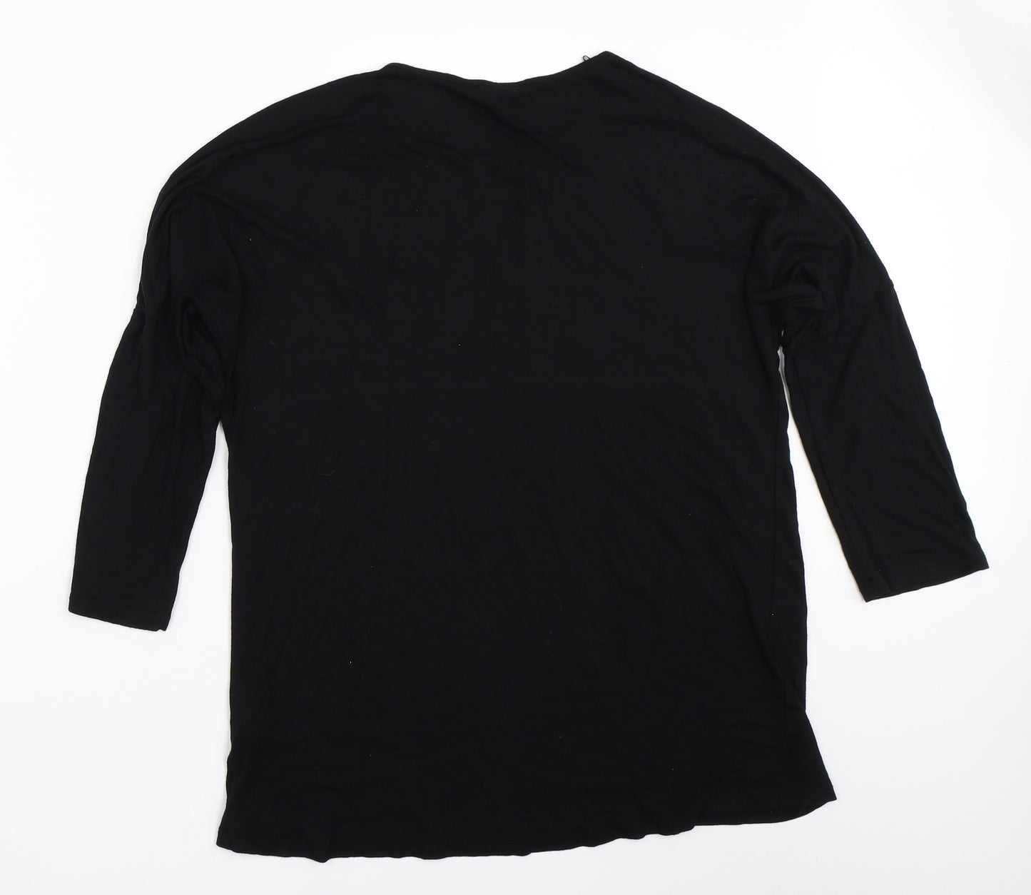 F&F Womens Black   Basic T-Shirt Size 14