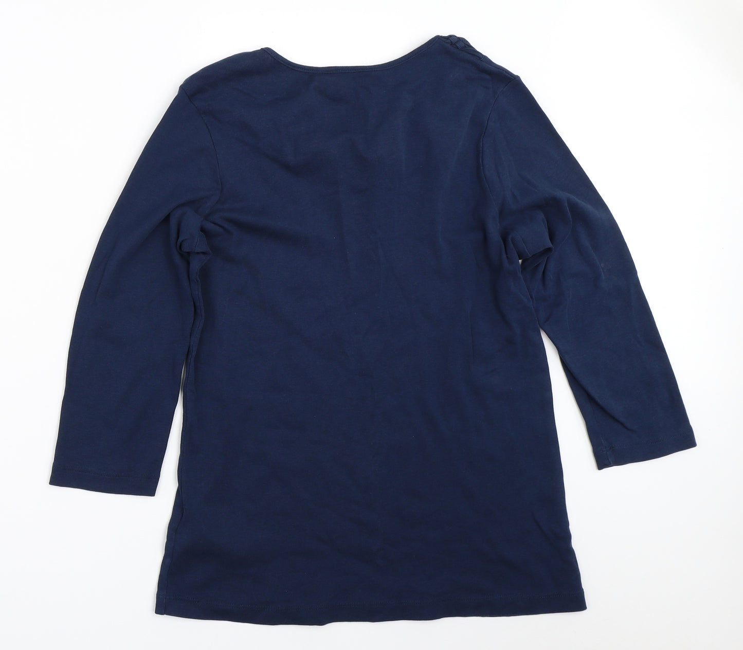 Julipa Womens Blue   Basic T-Shirt Size 14