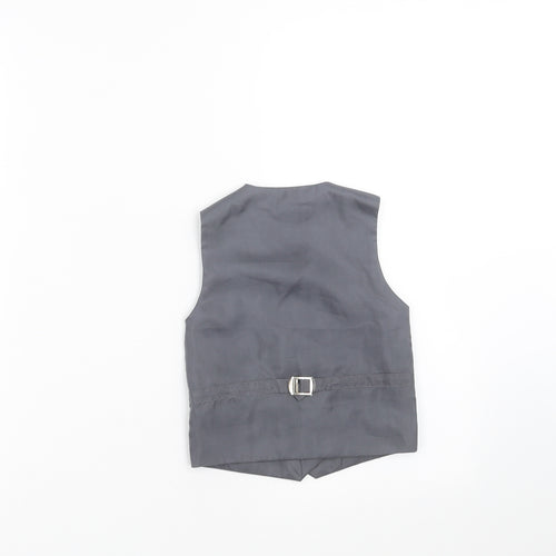 Romario Boys Grey   Jacket Waistcoat Size 2 Years
