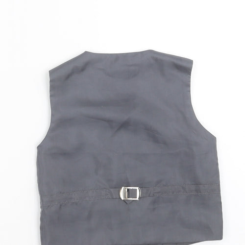 Romario Boys Grey   Jacket Waistcoat Size 2 Years