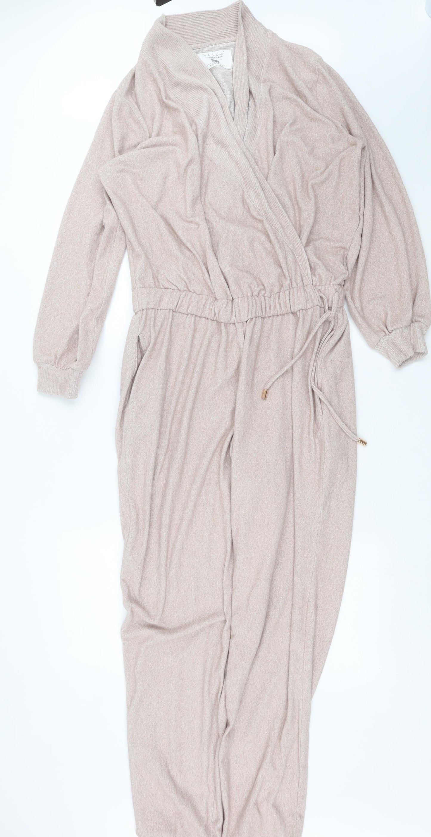 F&F Womens Beige   Jumpsuit One-Piece Size L L33 in - onesie loungewear