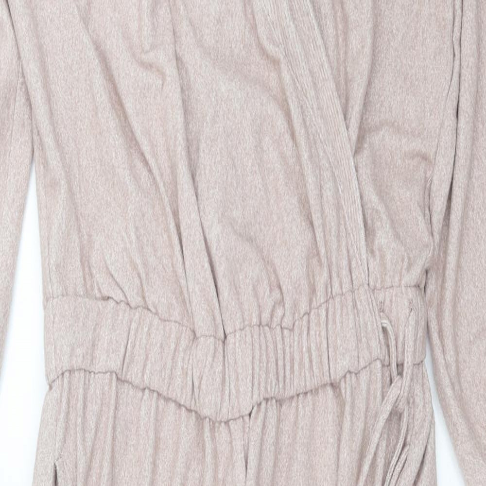 F&F Womens Beige   Jumpsuit One-Piece Size L L33 in - onesie loungewear