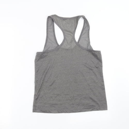Primark Womens Grey   Basic Tank Size 8  - dotted pattern
