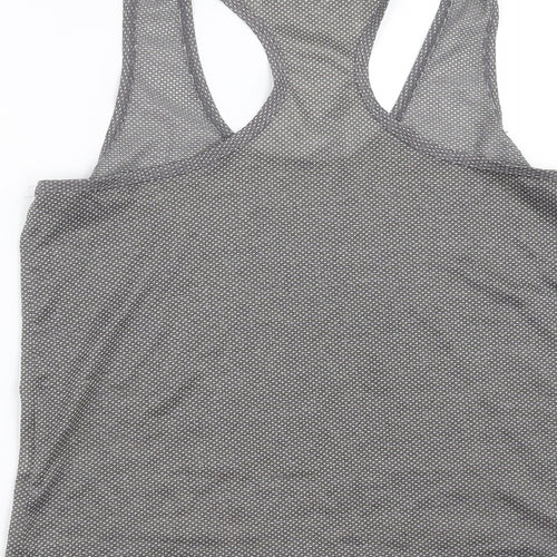 Primark Womens Grey   Basic Tank Size 8  - dotted pattern