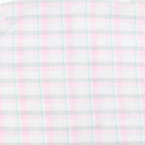 tru sleep Womens Pink Check  Top Pyjama Top Size 16