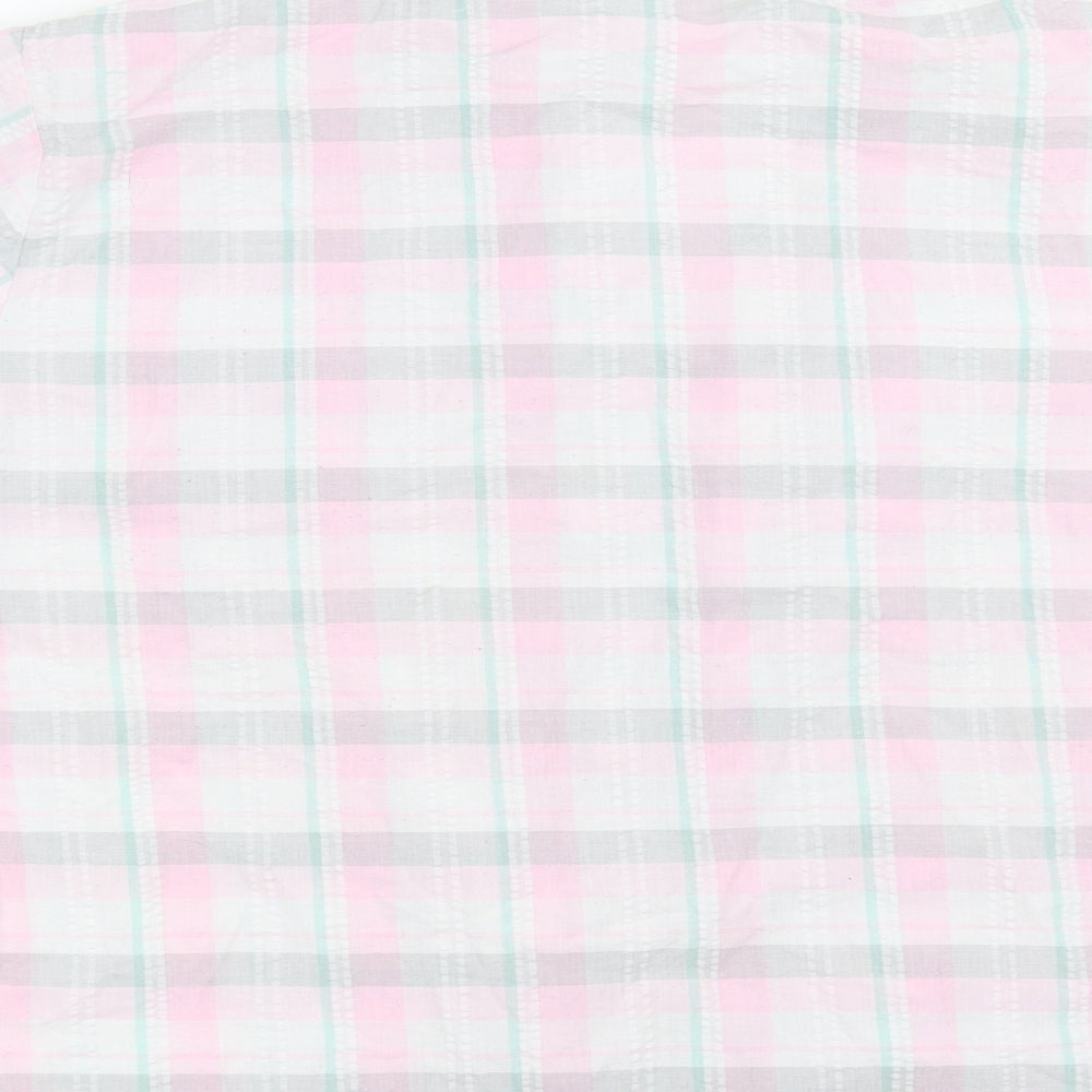 tru sleep Womens Pink Check  Top Pyjama Top Size 16