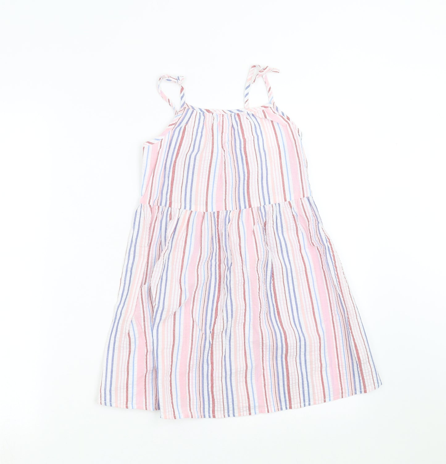 Primark Girls Multicoloured Striped  Shift  Size 7-8 Years