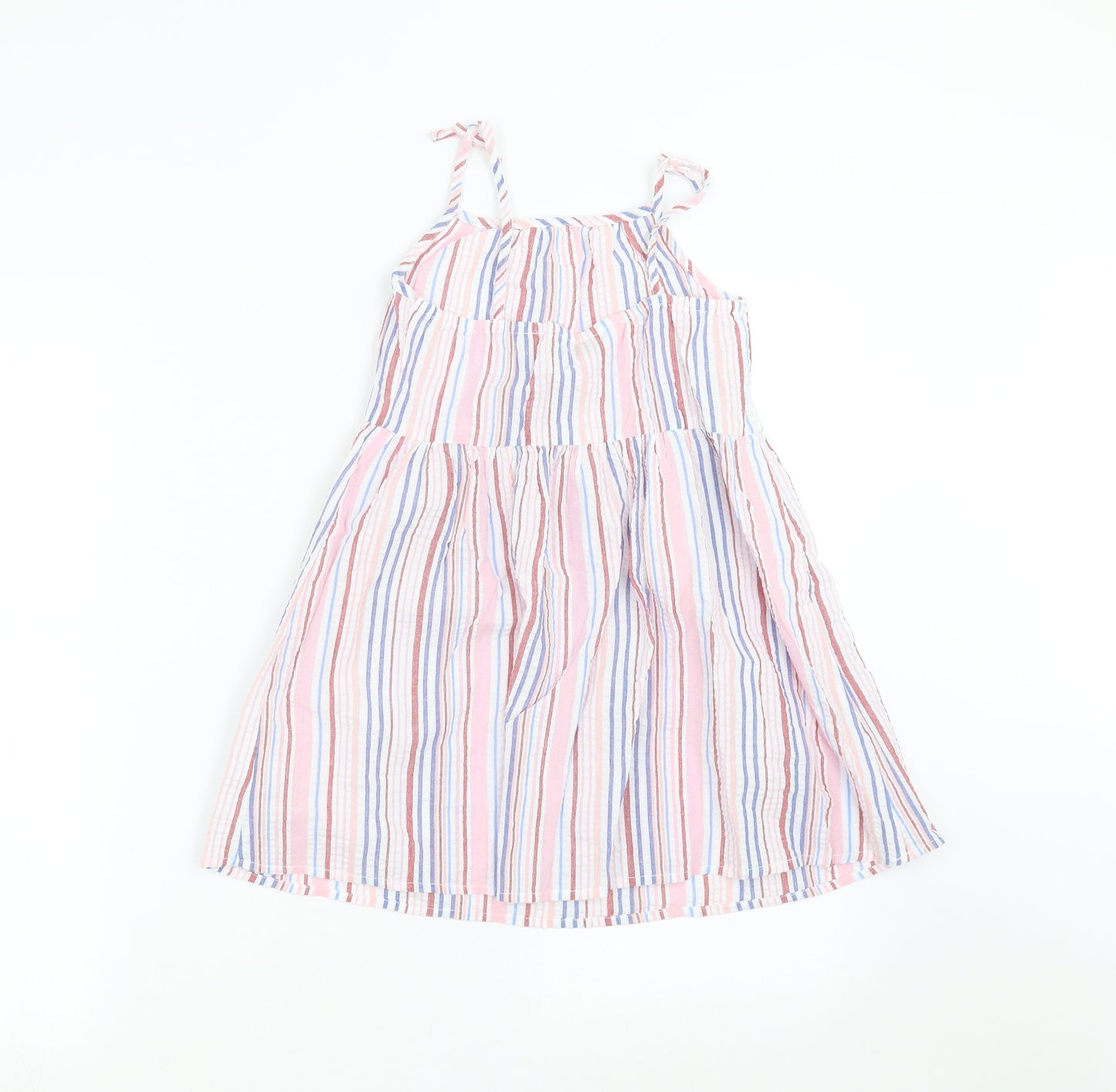 Primark Girls Multicoloured Striped  Shift  Size 7-8 Years
