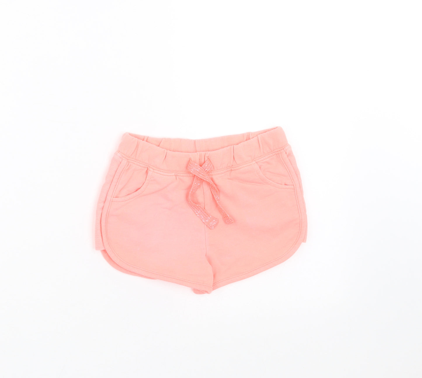 Matalan Girls Orange   Sweat Shorts Size 4 Years