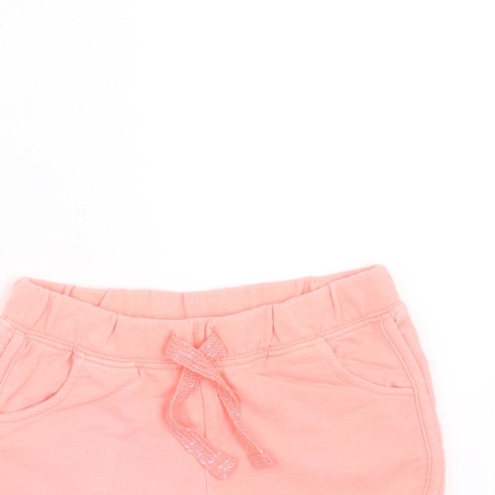 Matalan Girls Orange   Sweat Shorts Size 4 Years