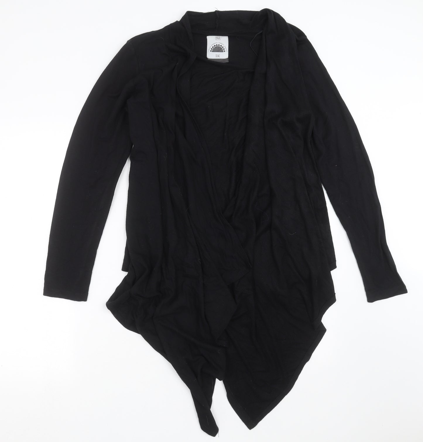TU Womens Black   Cardigan Jumper Size 14