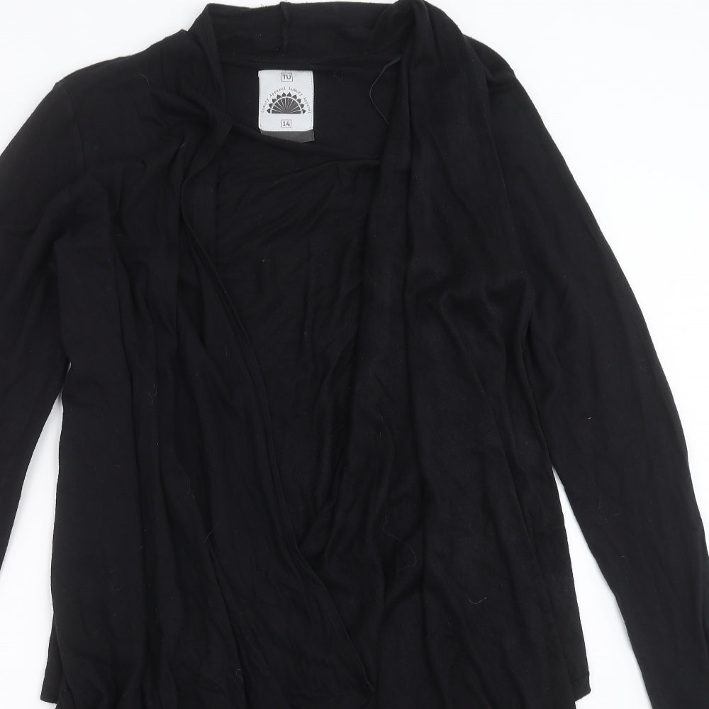 TU Womens Black   Cardigan Jumper Size 14