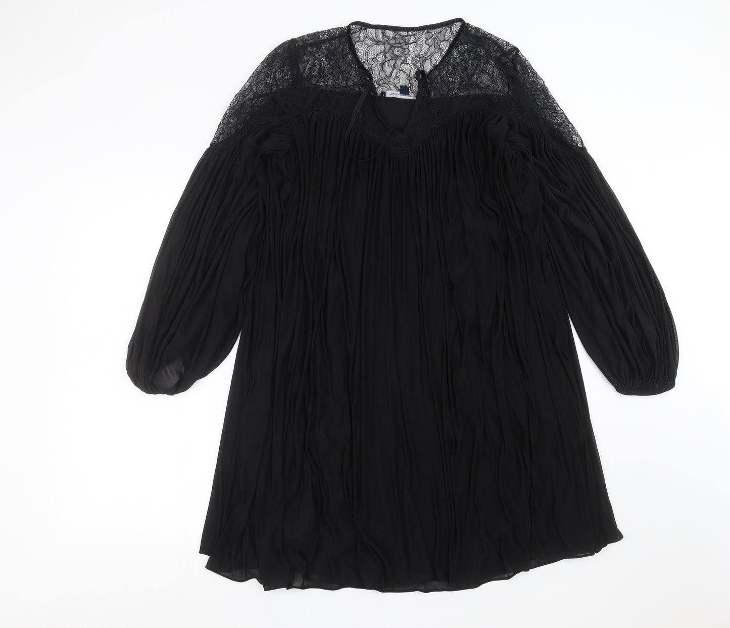 French Connection Womens Black   Shift  Size 12  - lace detail