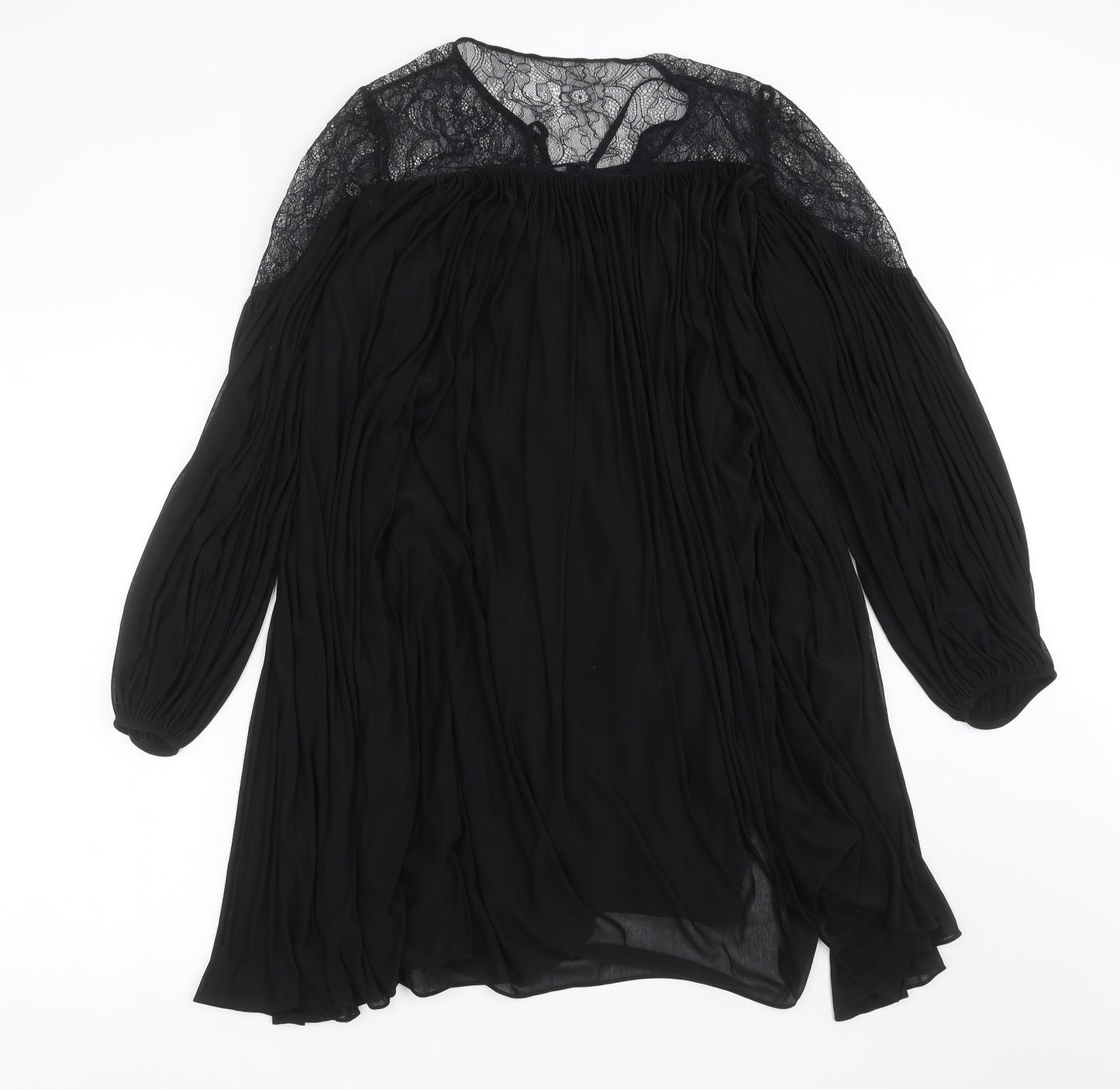 French Connection Womens Black   Shift  Size 12  - lace detail