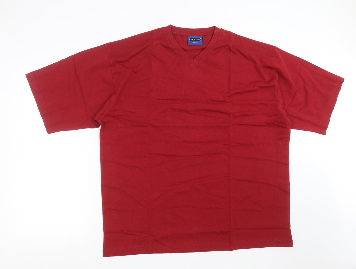 ZANTOS Mens Red    T-Shirt Size XL