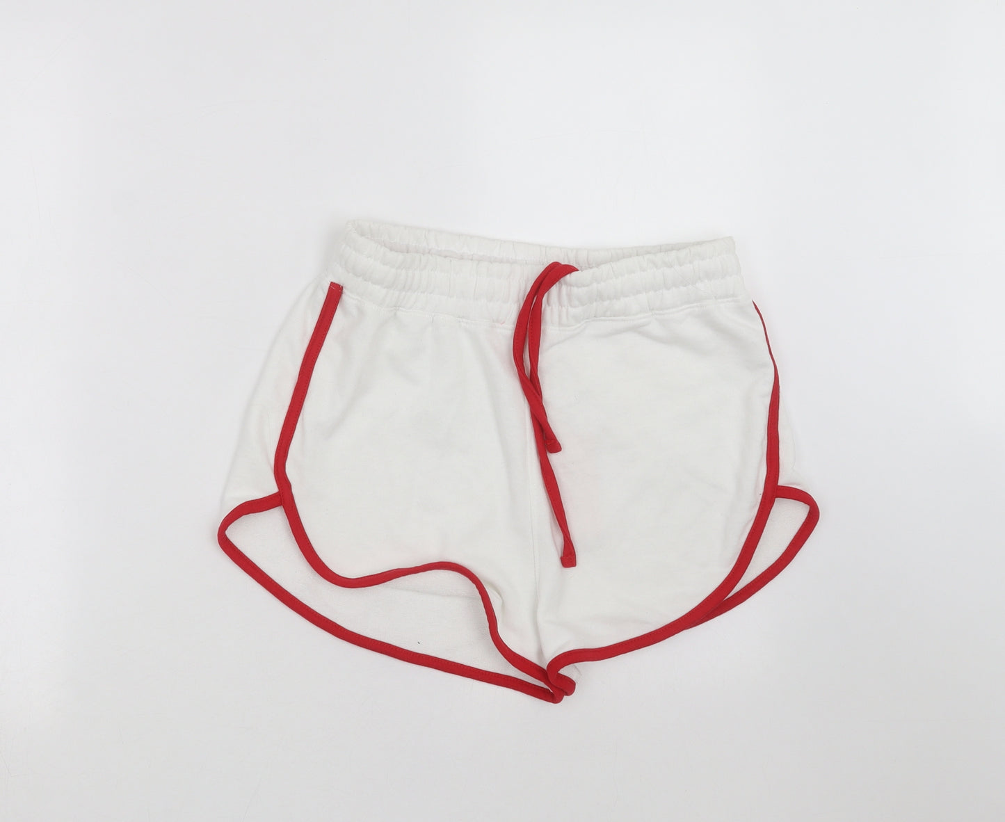 Missguided Womens White   Sweat Shorts Size 12