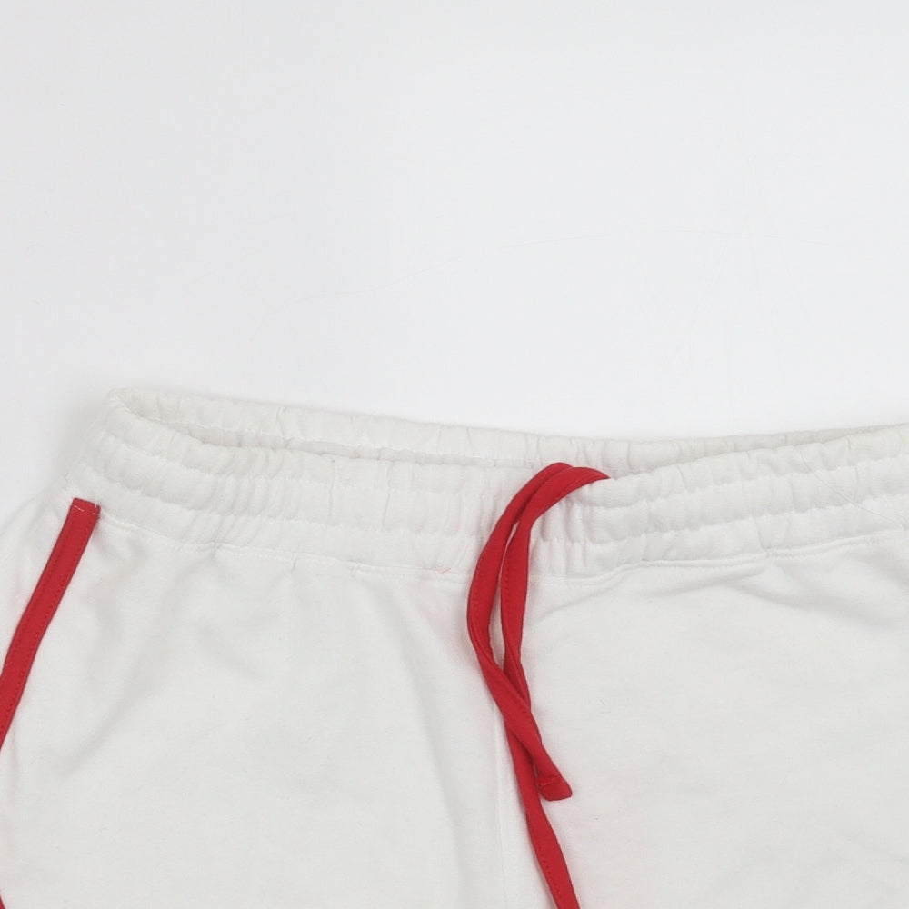 Missguided Womens White   Sweat Shorts Size 12