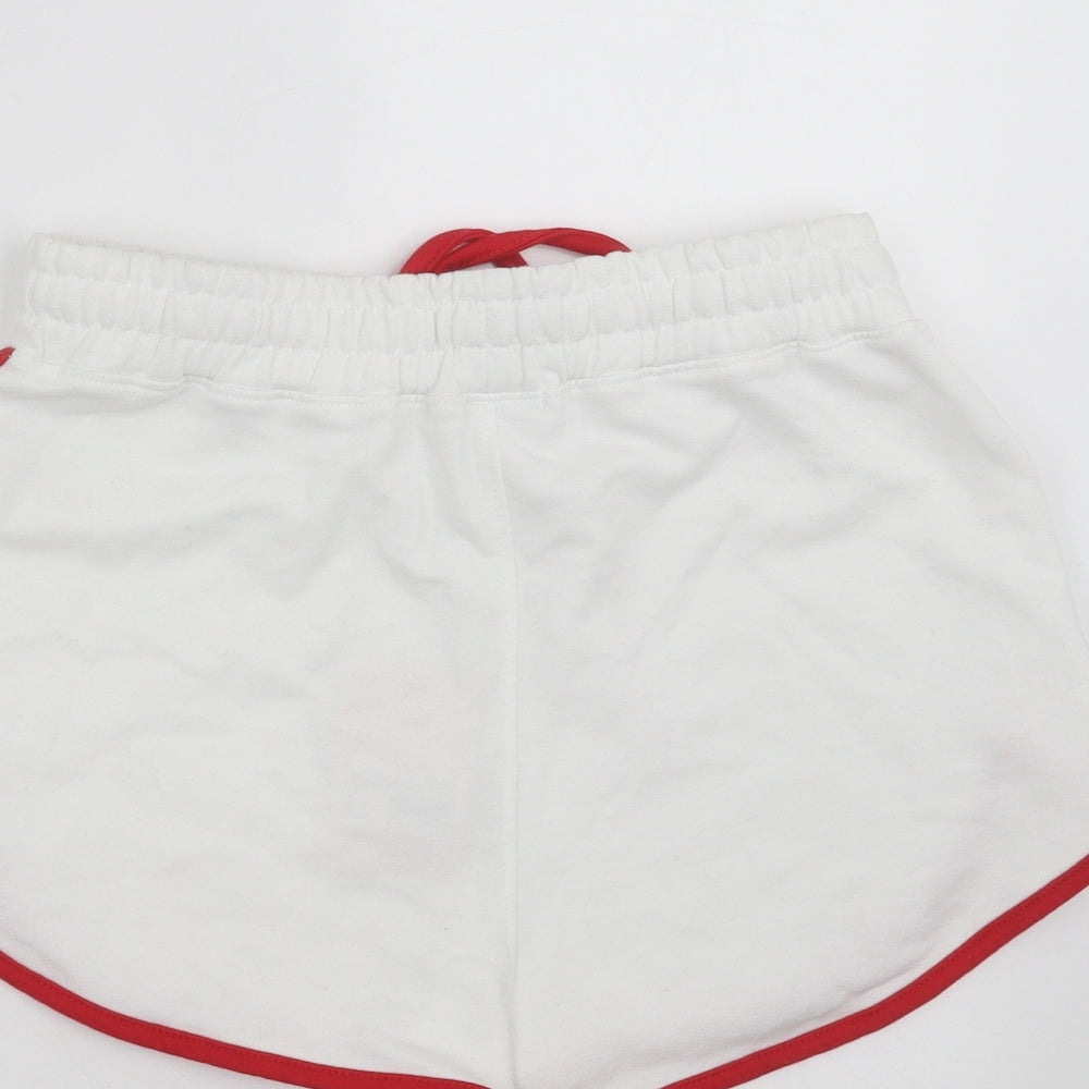 Missguided Womens White   Sweat Shorts Size 12