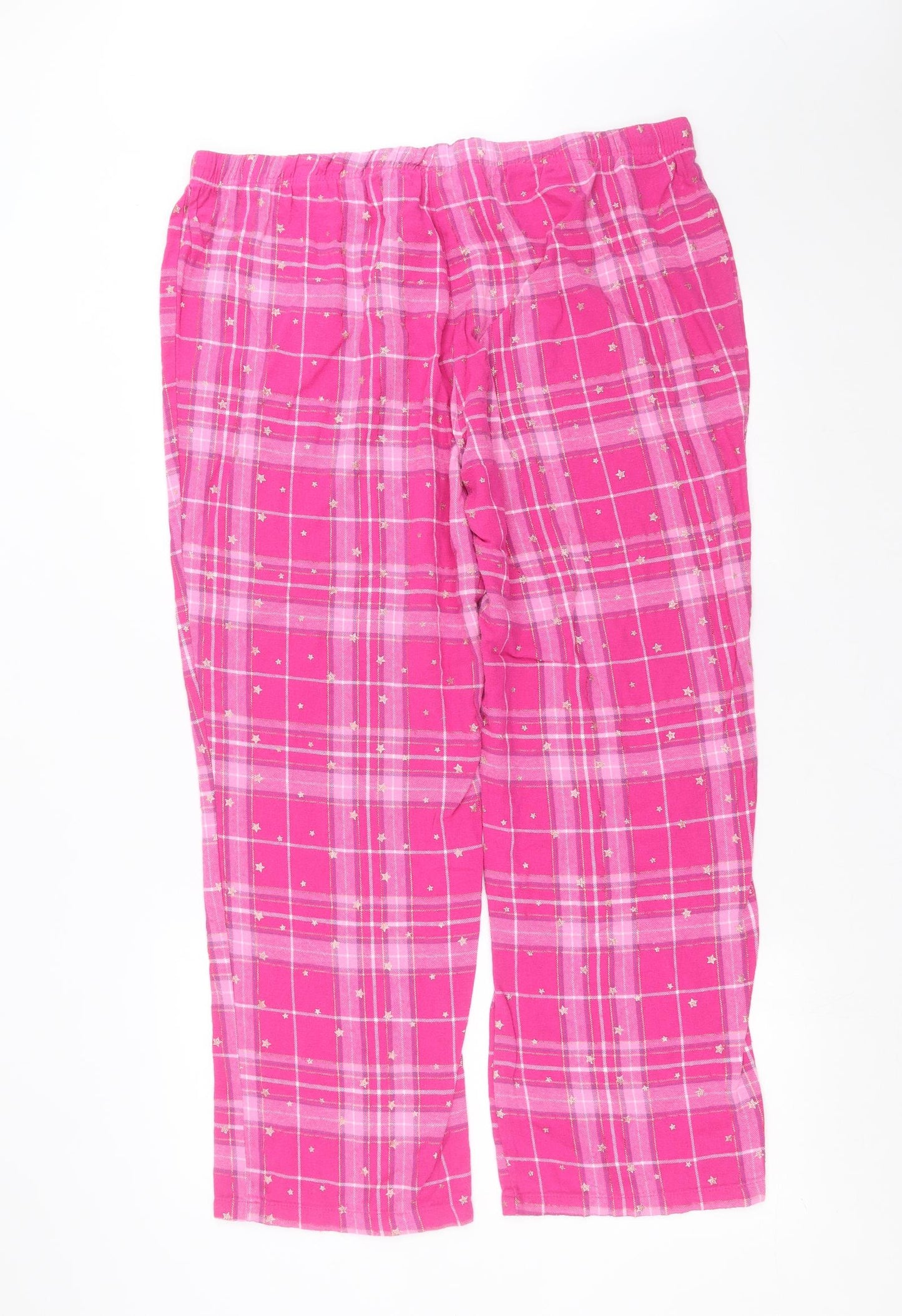 George Womens Pink Check   Pyjama Pants Size 20