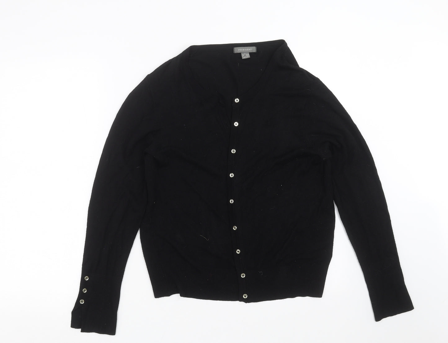 Primark Womens Black  Knit Cardigan Jumper Size L