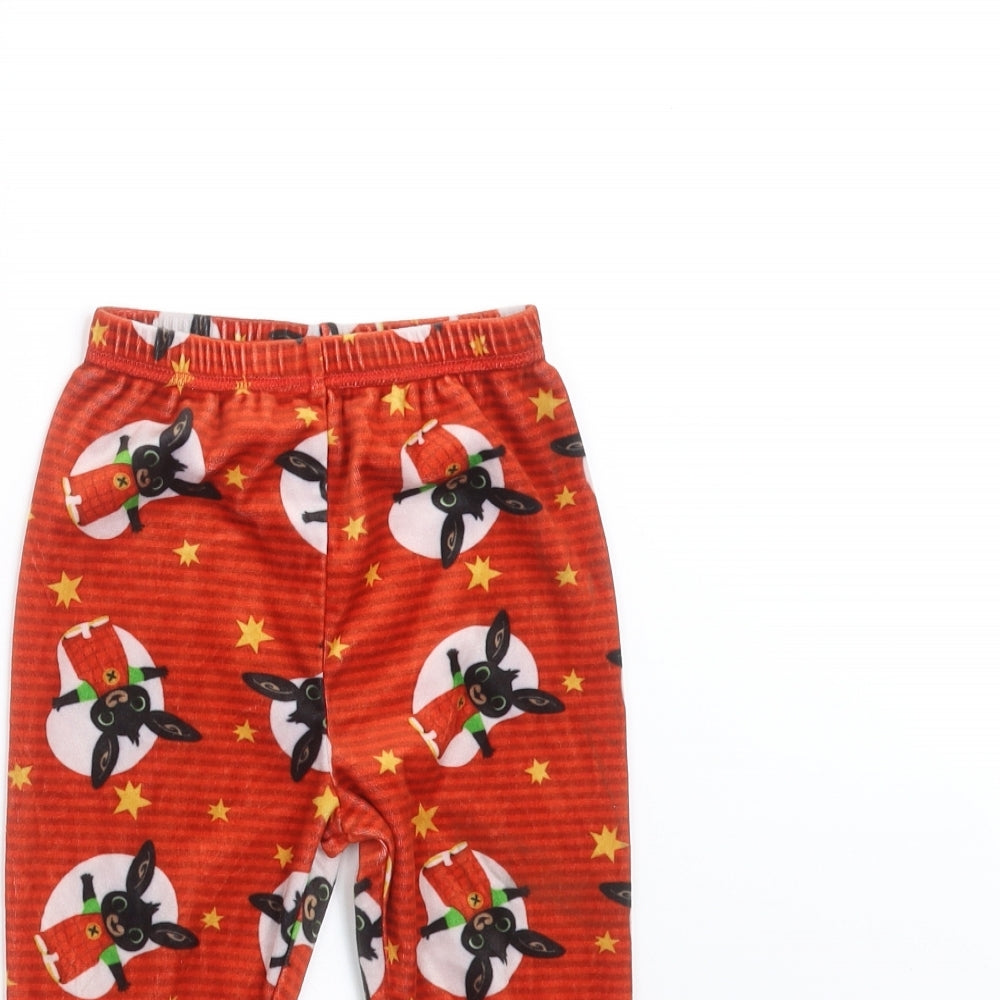 George Boys Red Striped   Pyjama Pants Size 2-3 Years