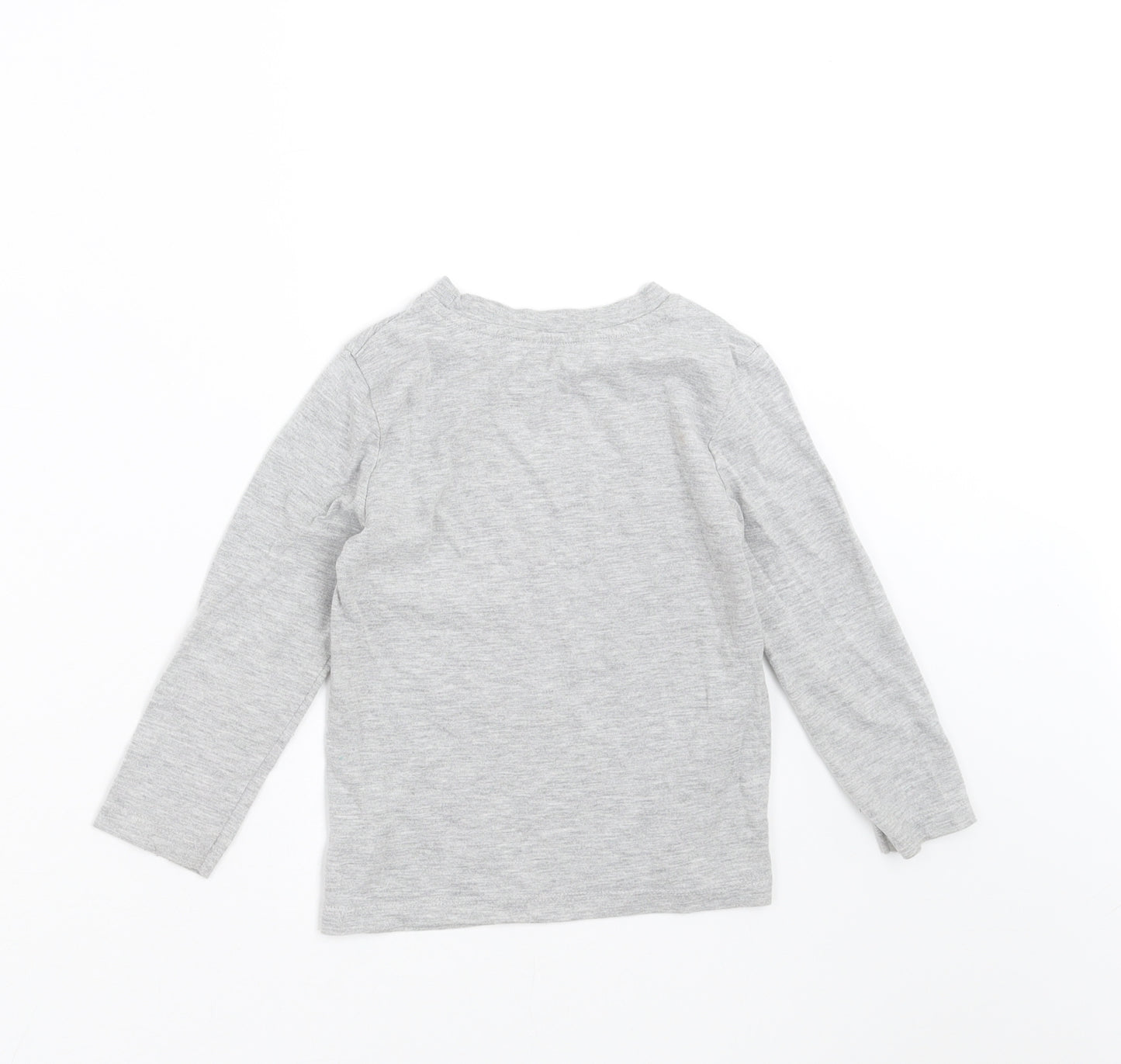 George Boys Grey   Basic T-Shirt Size 2-3 Years  - dinosaurs