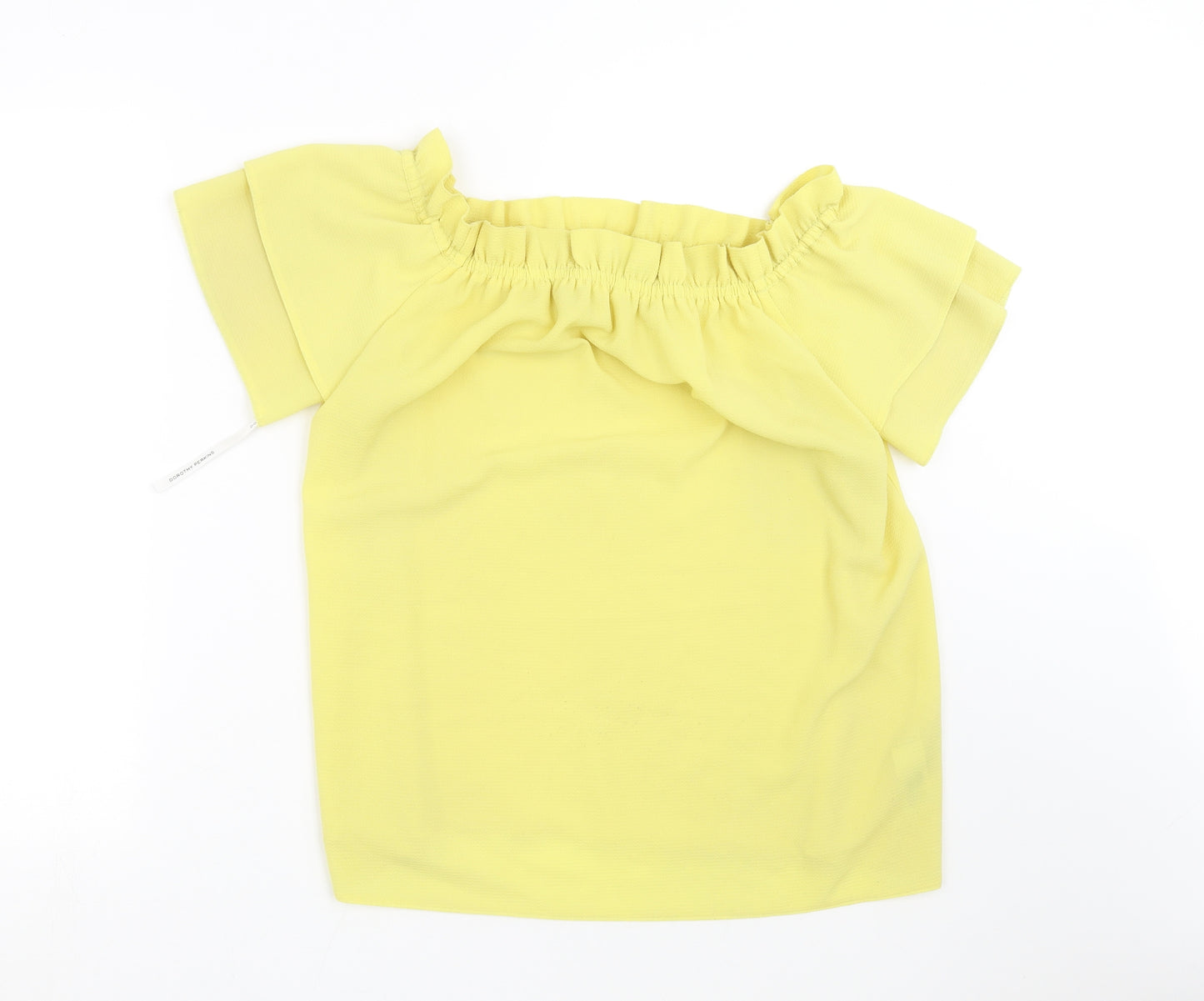 Dorothy Perkins Womens Yellow   Basic Blouse Size 12